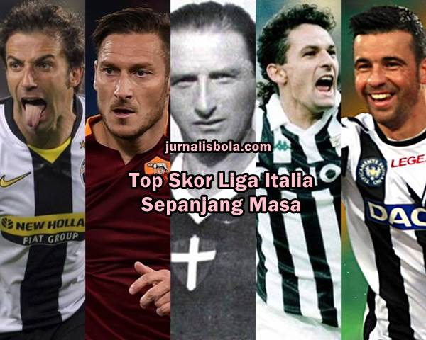 50+ Top Skor Liga Italia Sepanjang Masa dengan Gol Terbanyak di Serie A