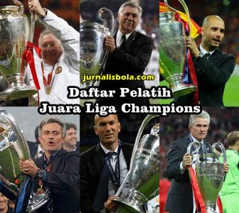 Daftar Pelatih Juara Liga Champions Terbanyak Sepanjang Masa