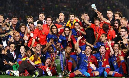 klub peraih treble winners barcelona 2009
