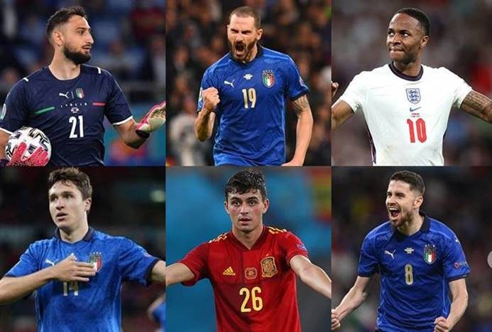 11+ Pemain Terbaik Piala Eropa 2021 (EURO Best XI Update Terbaru)
