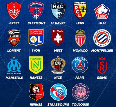 18+ Klub Liga Prancis Musim 2023-2024 Terbaru (Peserta Ligue 1)